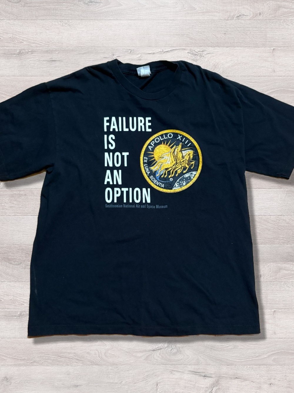 Smithsonian Institution Museum Failure is Not an Option Apollo XIII Shirt XL